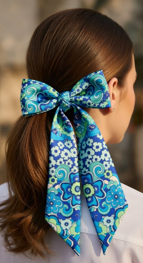 Vellina en soie Bleu - petit format