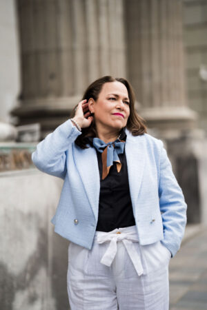 Véllina Soie – Harmonie Bleu Doux (8 x 87 cm)