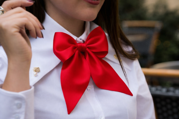 Vellina en twill de soie rouge GABRIANA- Grand