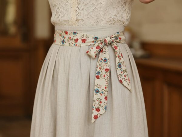 Vellina en soie fleurie - grand format