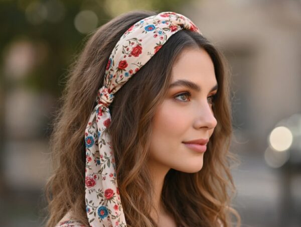 Vellina en soie fleurie - grand format