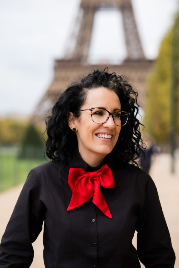 Vellina en twill de soie rouge GABRIANA- Grand