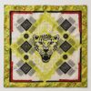 Foulard en soie GABRIANA Panthère solaire, grand format 87 x 87 cm