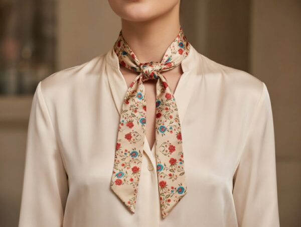 Vellina en soie fleurie - grand format