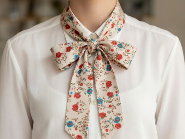 Vellina en soie fleurie - grand format