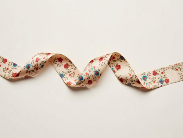 Vellina en soie fleurie - grand format