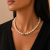 COLLIER DE PERLE BLANCHE